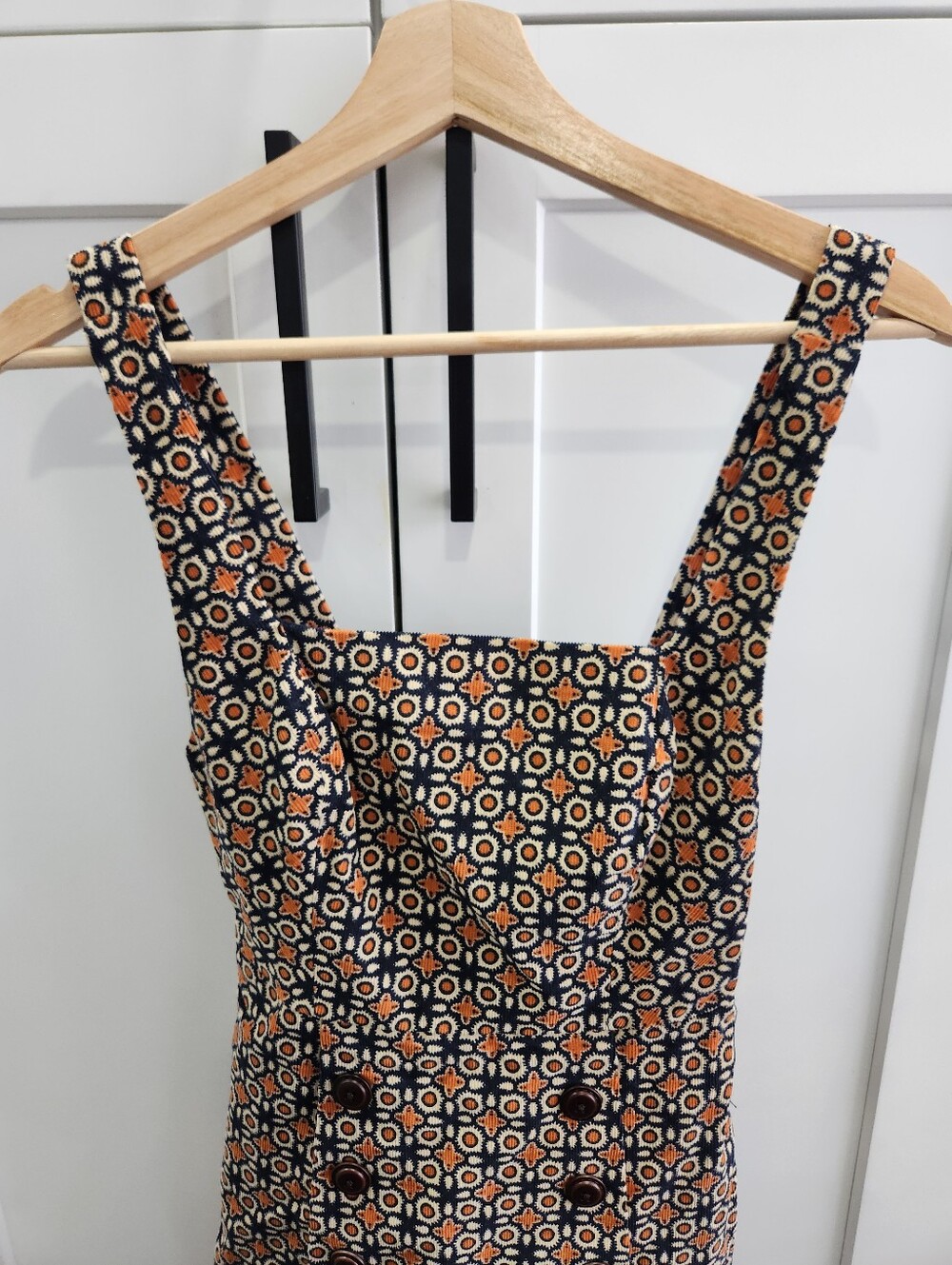 NEW Urban Outfitters BDG Daley Corduroy Retro 60s Geometric Skirt Romper XS - Picture 6 of 15